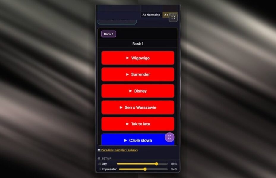 Śpiewaj dalej na telefonie: lista utworów do odtworzenia.